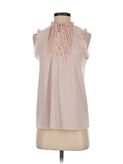 Pre-owned Express Sleeveless Blouse In Pink