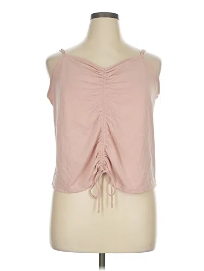 Pre-owned Express Sleeveless Blouse In Pink