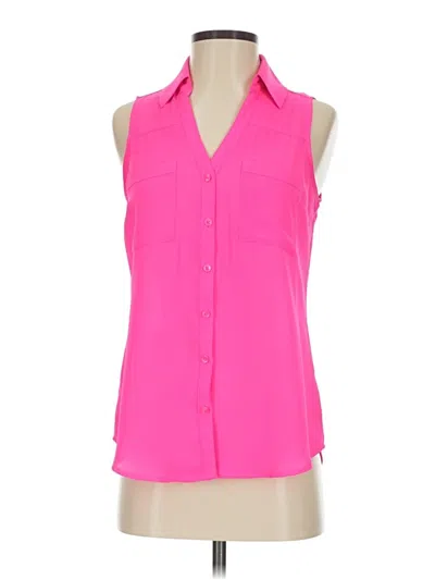 Pre-owned Express Sleeveless Blouse In Pink