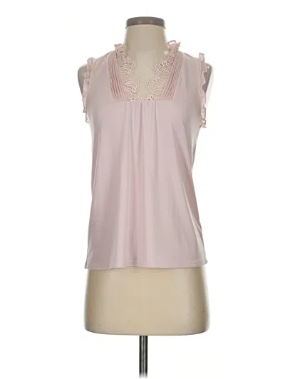 Pre-owned Express Sleeveless Blouse In Pink