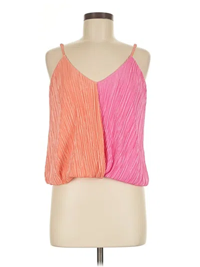 Pre-owned Express Sleeveless Blouse In Pink