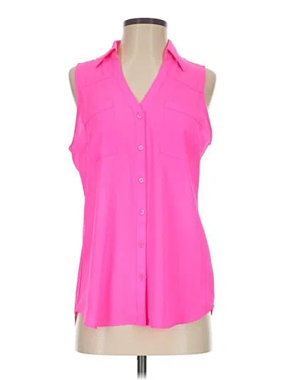 Pre-owned Express Sleeveless Blouse In Pink
