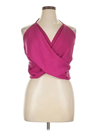 Pre-owned Express Sleeveless Blouse In Pink