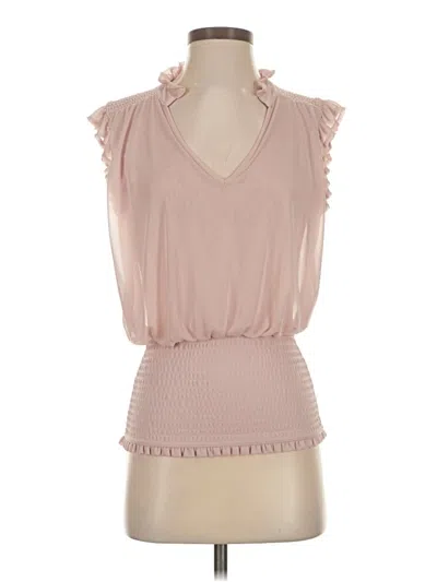 Pre-owned Express Sleeveless Blouse In Pink