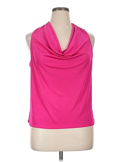 Pre-owned Express Sleeveless Blouse In Pink