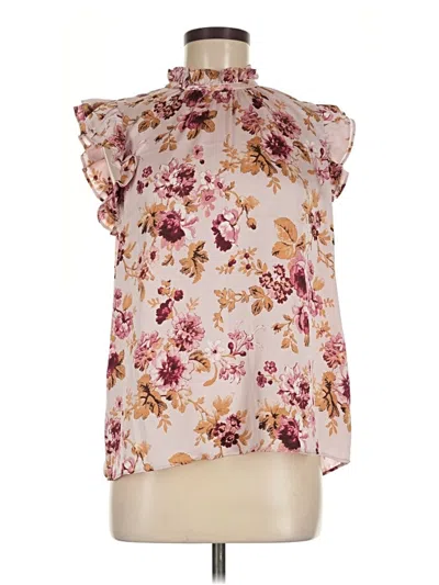 Pre-owned Express Sleeveless Blouse In Pink