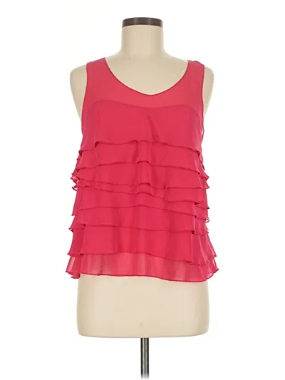 Pre-owned Express Sleeveless Blouse In Pink