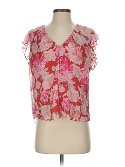Pre-owned Express Sleeveless Blouse In Pink