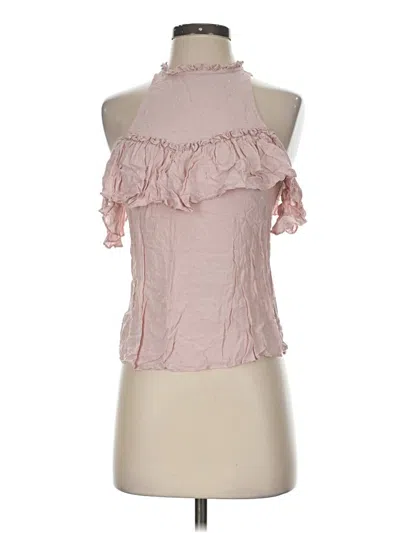 Pre-owned Express Sleeveless Blouse In Pink