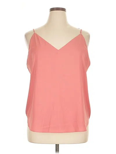 Pre-owned Express Sleeveless Blouse In Pink