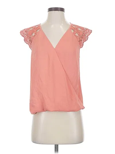 Pre-owned Express Sleeveless Blouse In Pink