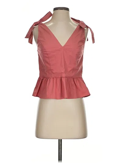 Pre-owned Express Sleeveless Blouse In Pink