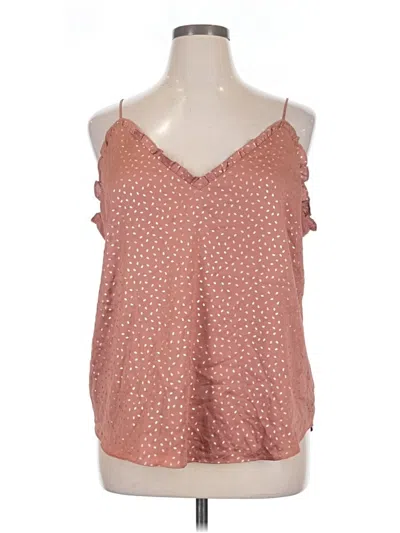 Pre-owned Express Sleeveless Blouse In Pink