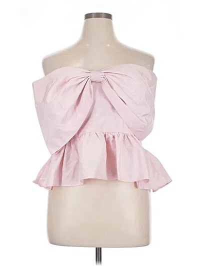 Pre-owned Express Sleeveless Blouse In Pink