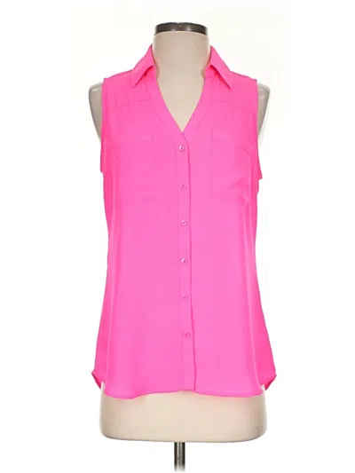 Pre-owned Express Sleeveless Blouse In Pink