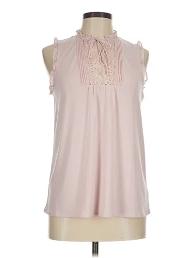 Pre-owned Express Sleeveless Blouse In Pink