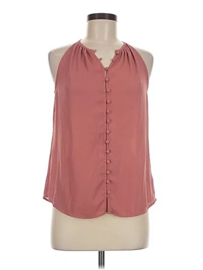 Pre-owned Express Sleeveless Blouse In Pink