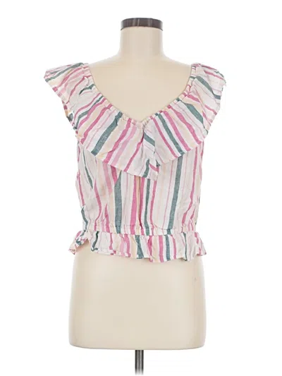 Pre-owned Express Sleeveless Blouse In Pink