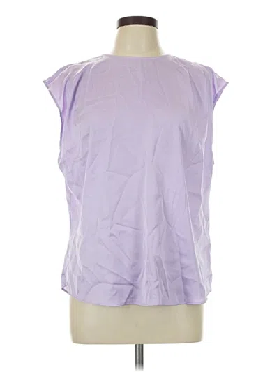 Pre-owned Express Sleeveless Blouse In Purple