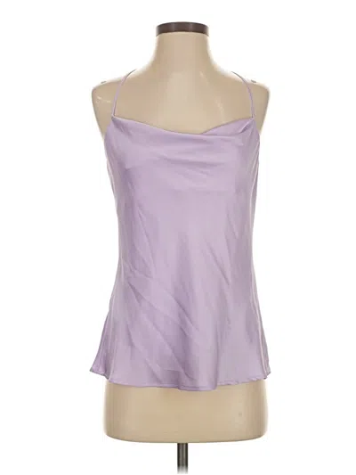 Pre-owned Express Sleeveless Blouse In Purple