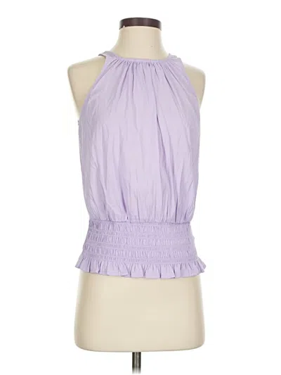 Pre-owned Express Sleeveless Blouse In Purple