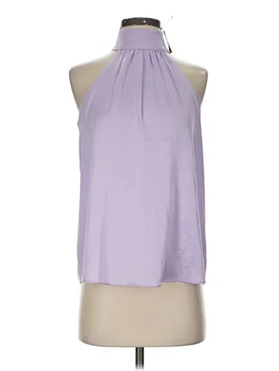 Pre-owned Express Sleeveless Blouse In Purple