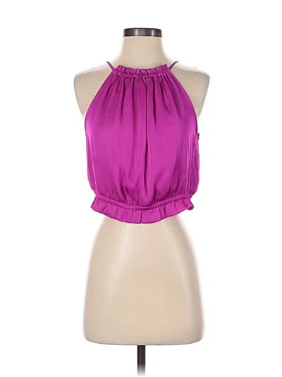 Pre-owned Express Sleeveless Blouse In Purple