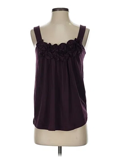 Pre-owned Express Sleeveless Blouse In Purple
