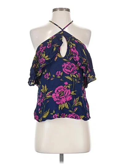 Pre-owned Express Sleeveless Blouse In Purple
