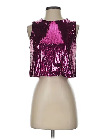 Express Sleeveless Blouse In Purple