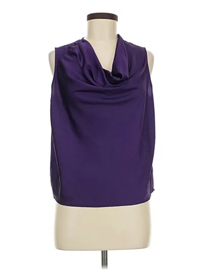 Pre-owned Express Sleeveless Blouse In Purple