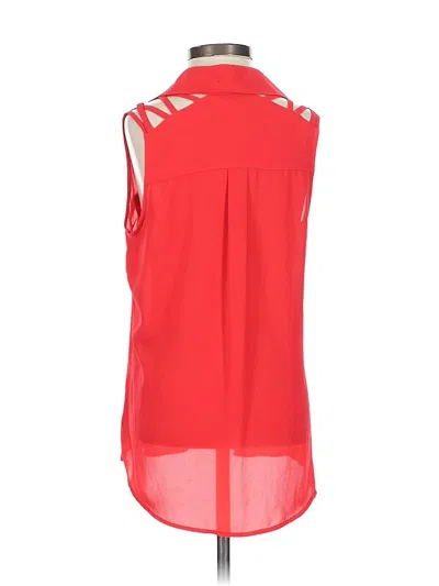 Pre-owned Express Sleeveless Blouse In Red