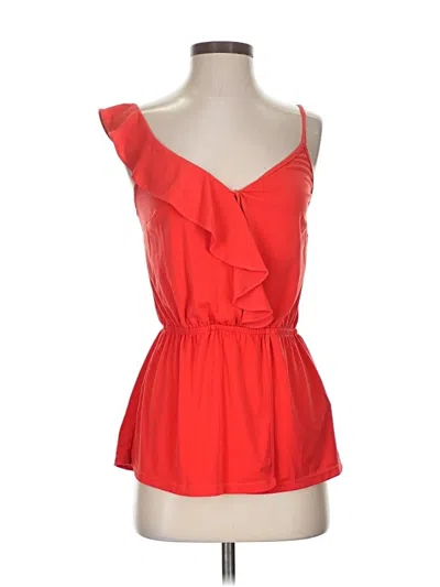 Pre-owned Express Sleeveless Blouse In Red