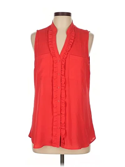Pre-owned Express Sleeveless Blouse In Red