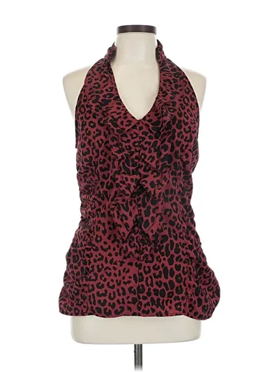 Pre-owned Express Sleeveless Blouse In Red