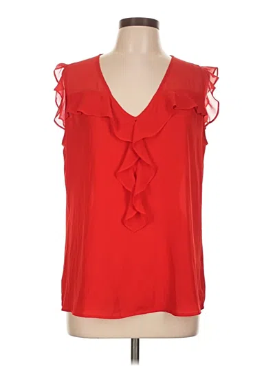 Pre-owned Express Sleeveless Blouse In Red
