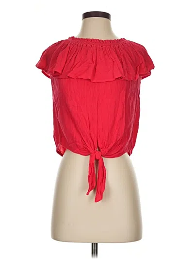 Pre-owned Express Sleeveless Blouse In Red
