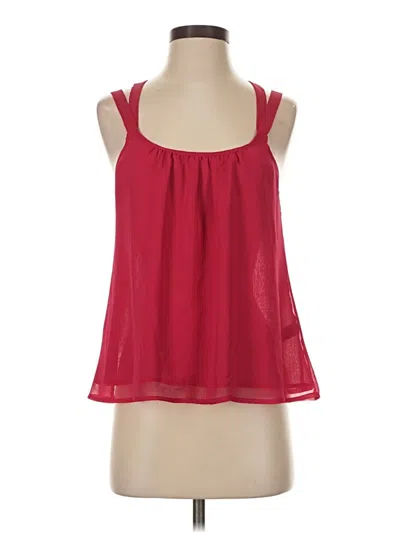 Pre-owned Express Sleeveless Blouse In Red