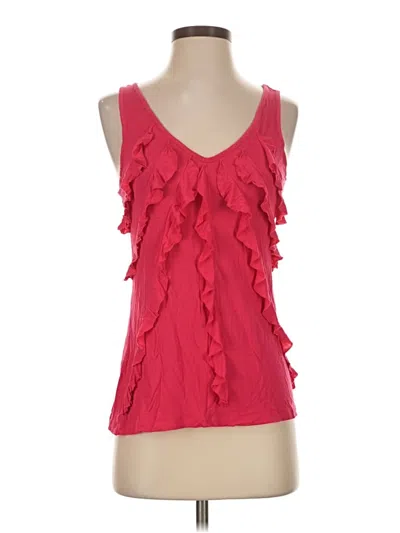 Pre-owned Express Sleeveless Blouse In Red
