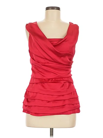Pre-owned Express Sleeveless Blouse In Red