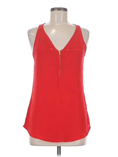 Pre-owned Express Sleeveless Blouse In Red
