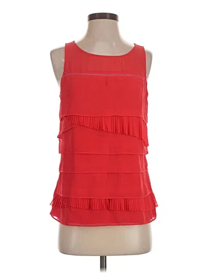 Pre-owned Express Sleeveless Blouse In Red