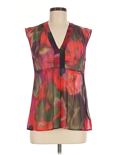 Pre-owned Express Sleeveless Blouse In Red
