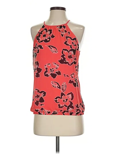 Pre-owned Express Sleeveless Blouse In Red