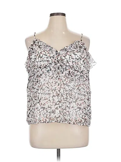Pre-owned Express Sleeveless Blouse In Silver