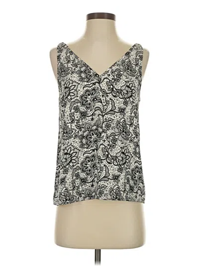 Pre-owned Express Sleeveless Blouse In Silver