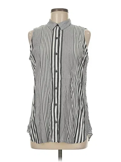 Pre-owned Express Sleeveless Blouse In Silver