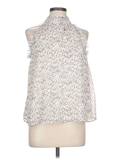 Pre-owned Express Sleeveless Blouse In Silver
