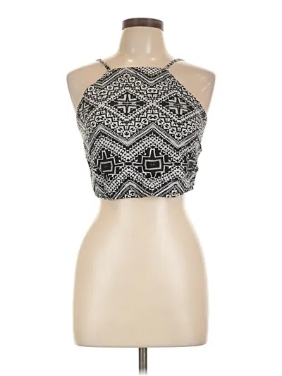 Pre-owned Express Sleeveless Blouse In Silver