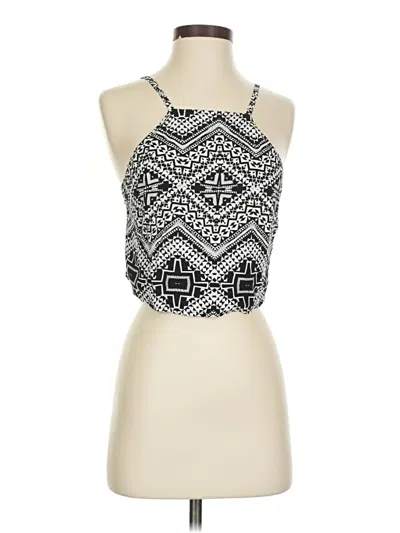Pre-owned Express Sleeveless Blouse In Silver